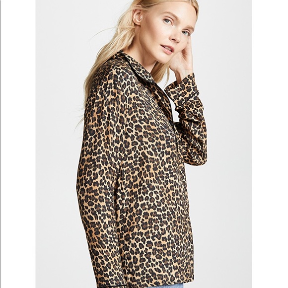 Three Dots Leopard PJ Top Medium - Picture 2 of 7